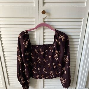 Abercrombie & Fitch Dark Floral Blouse